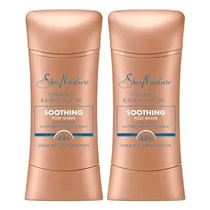 SheaMoisture Antiperspirant Deodorant Stick Soothing Vitamin E & Kukui Nut Oil, 2 count for 48HR ... | Amazon (US)