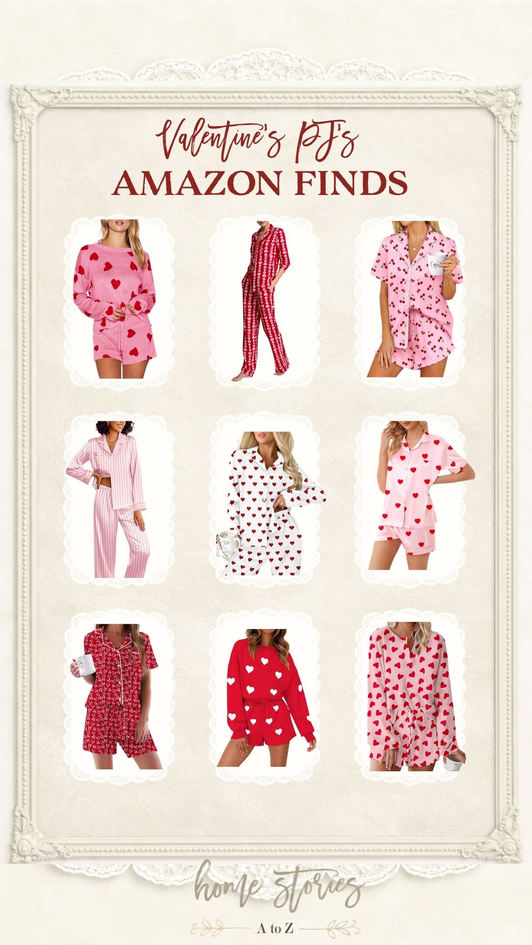 The Best Women’s Valentine’s Day Pajamas on Amazon
Heart print pajamas, romantic reds and pinks, soft lounge sets, and cozy Valentine’s Day sleepwear all in one place. These women’s Valentine’s pajamas from Amazon are perfect for a cozy night in, Galentine’s celebrations, or gifting yourself something cute and comfortable.

#LTKmorningroutine #LTKmomlife #LTKFindsUnder100