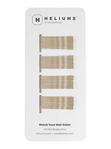 Heliums Mini Bobby Pins - Light Blonde - 40 Pack, 1.5 Inch Small Hair Pins For Thin Hair & Kids | Amazon (US)