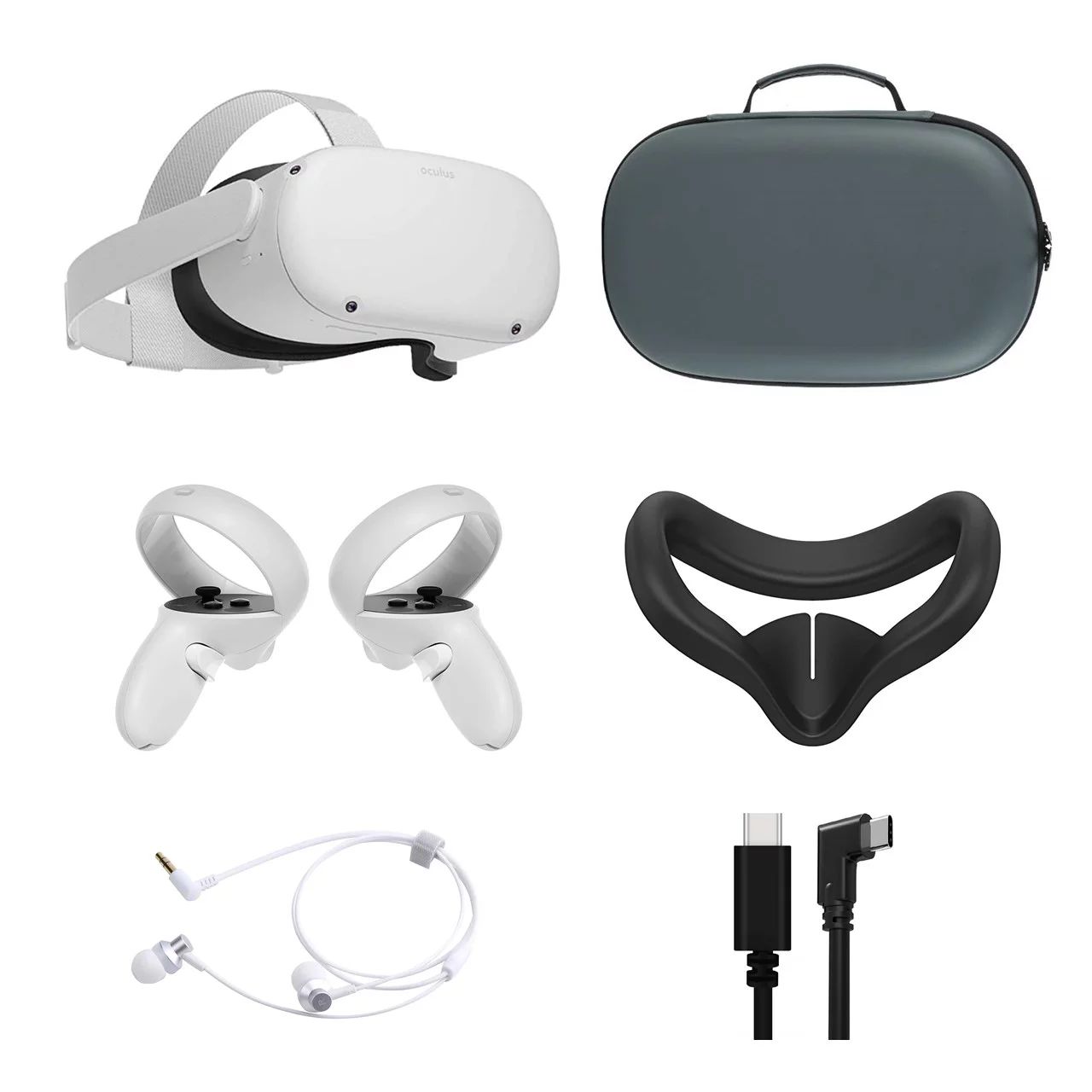 2021 Oculus Quest 2 All-In-One VR Headset, Touch Controllers, 128GB SSD, 1832x1920 up to 90 Hz Re... | Walmart (US)