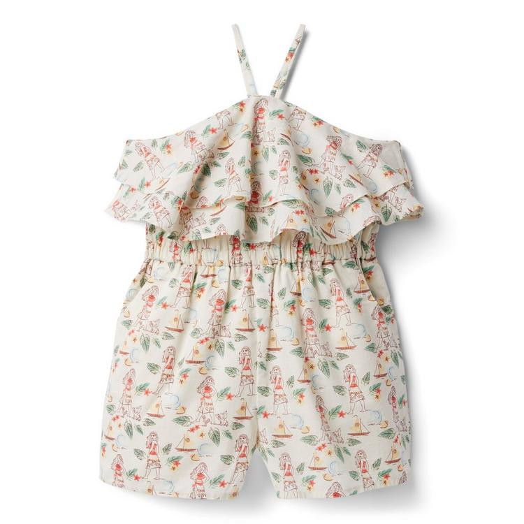 Disney Moana Halter Ruffle Romper | Janie and Jack
