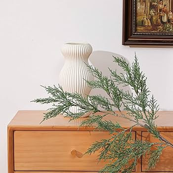 Giegxin 2 Pack Large Christmas Cypress Stems 38" Artificial Pine Branches Picks Greenery Stems Fa... | Amazon (US)