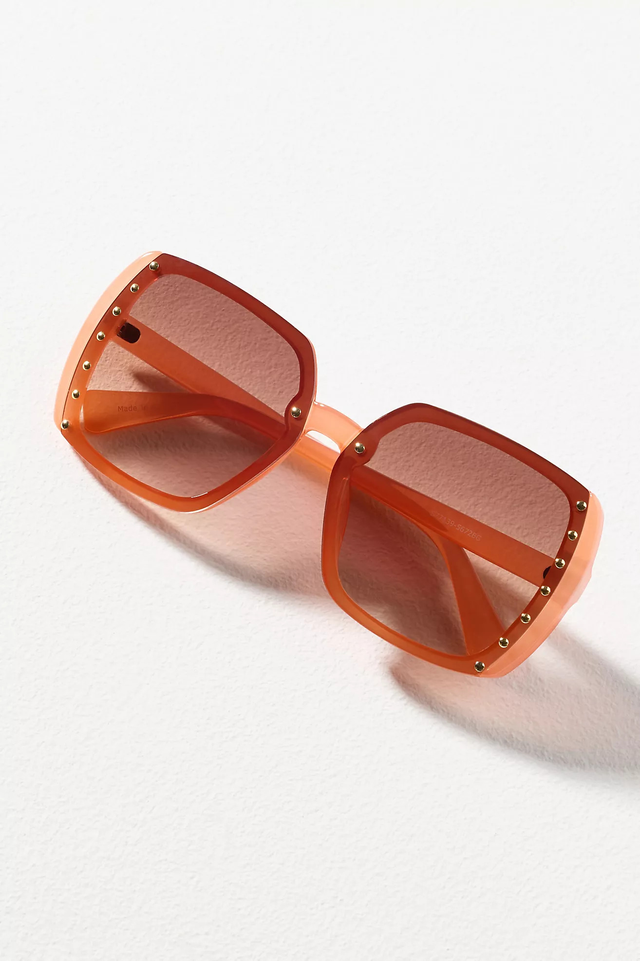 Eyeking Oversized Square Studded Sunglasses | Anthropologie (US)