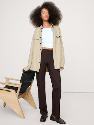 Straight Everywhere Ponte Ankle Pant | Banana Republic (US)