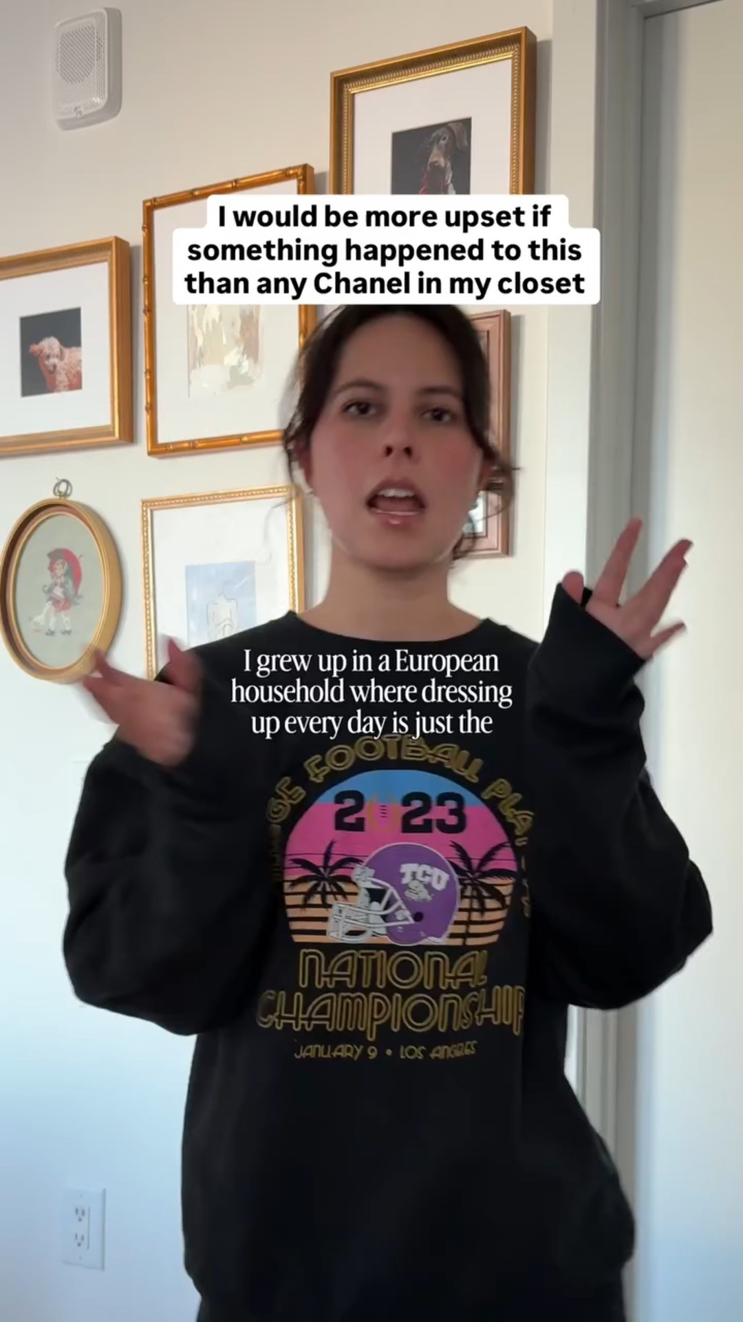 Ok but remember the hard tail leggings? #millenial tcu football, tcu national championship game, dressing in your 30s