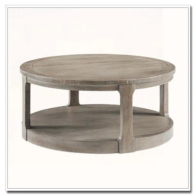 2 Tier Traditional Round Circle Wooden Center Coffee Table | Wayfair North America