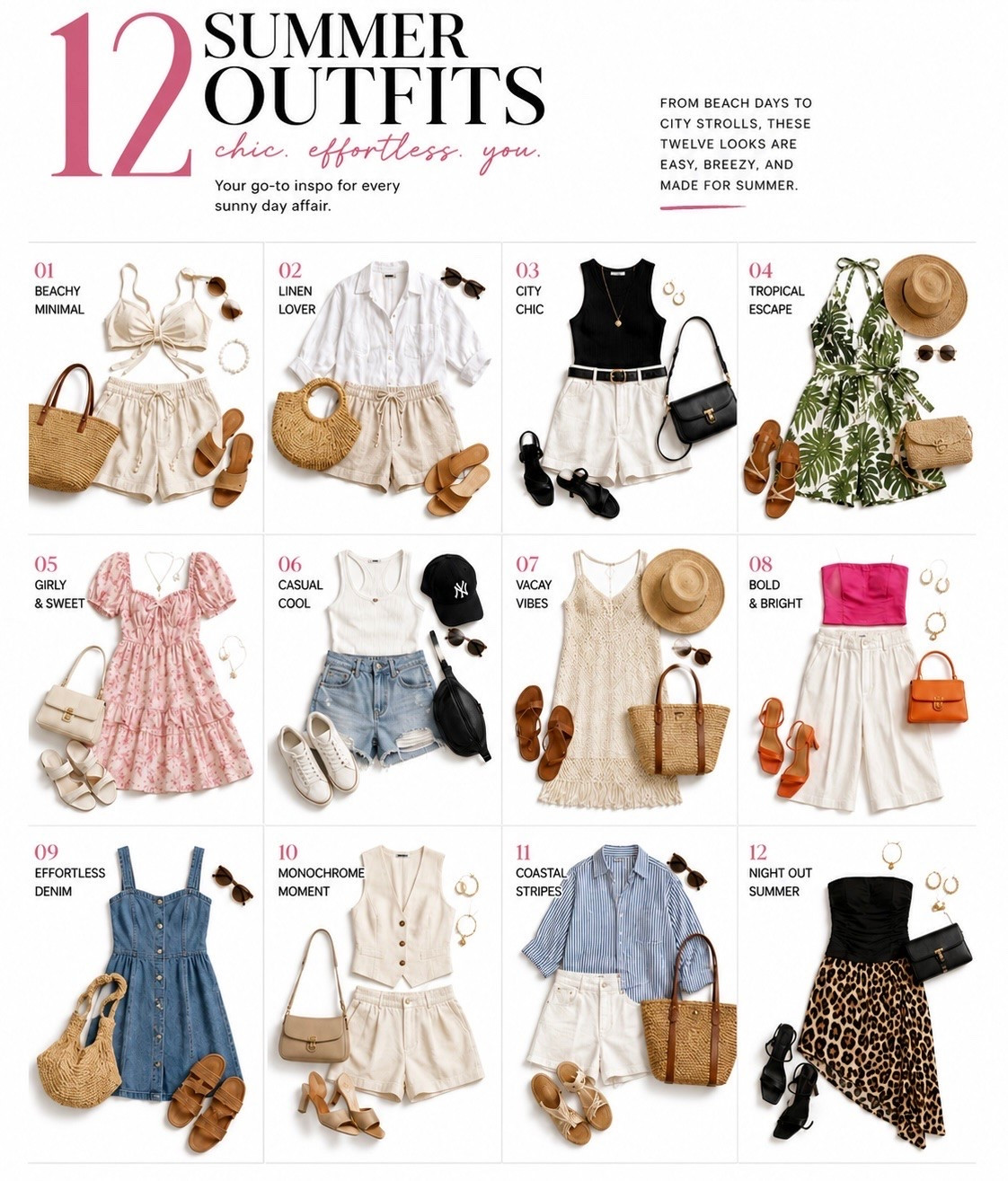 12 summer outfits, endless inspo ☀️🤍 From beach days to date nights, easy, effortless looks to recreate all season long. Linking my favorite summer staples ✨

#LTKstyletip #LTKfashion #LTKsummer #summeroutfits

#LTKOver40 #LTKSeasonal #LTKootd