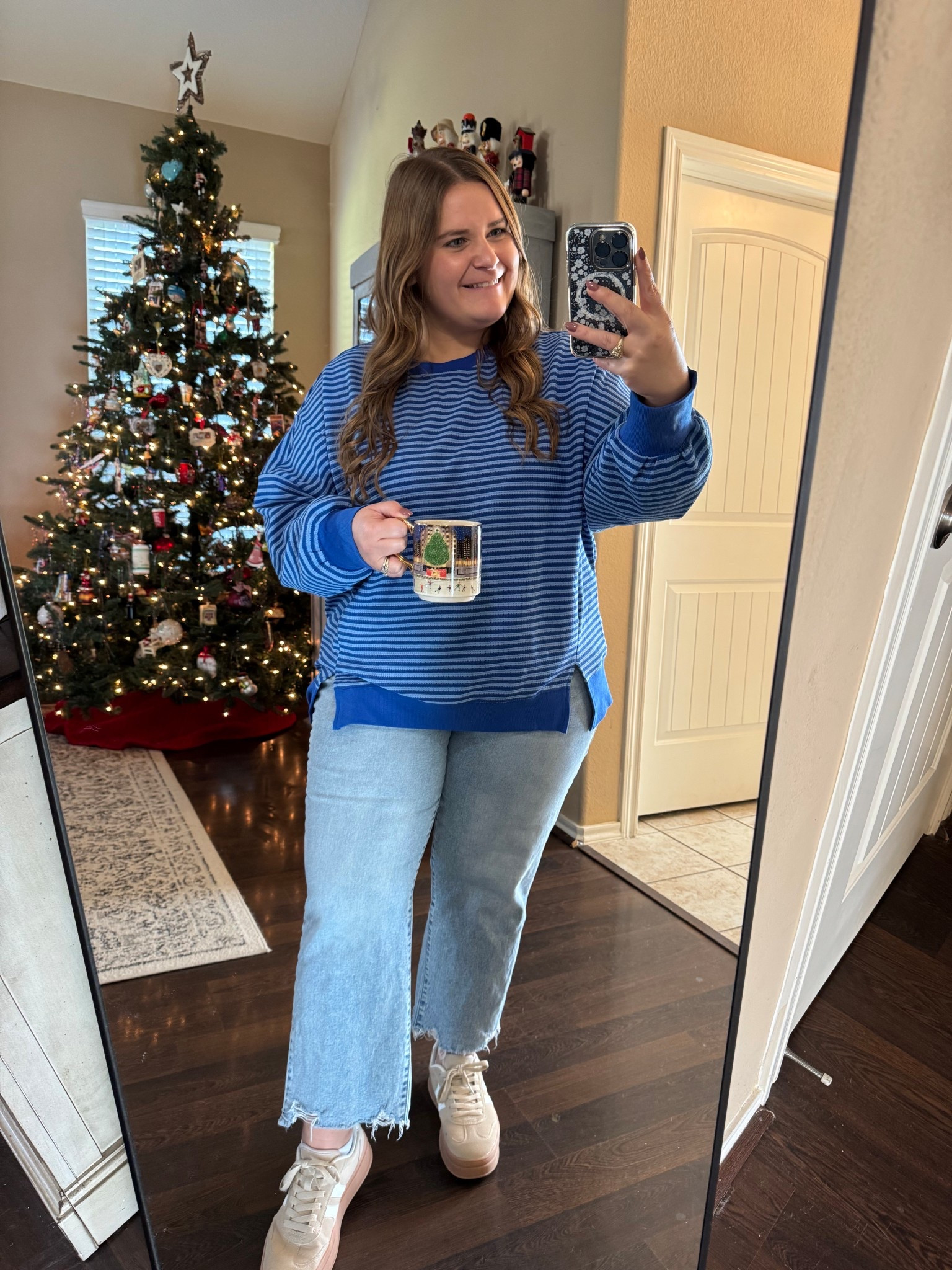 This SHEIN top is so comfy and I love the pop of blue! I’m wearing a 2XL. I’m also wearing my favorite walmart jeans in a size 16. They fit true to size! 

#LTKPlusSize #LTKPetite #LTKMidsize