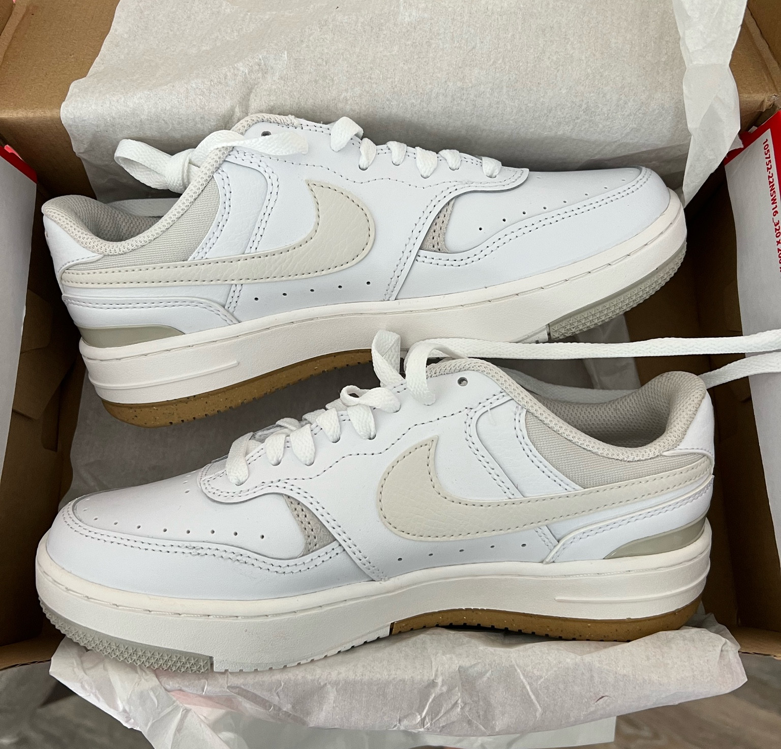 Currently OBSESSED with these new neutral nike Gamma Force  court sneakers! Perfect for back to school/every day 

#LTKBacktoSchool #LTKunder100 #LTKshoecrush