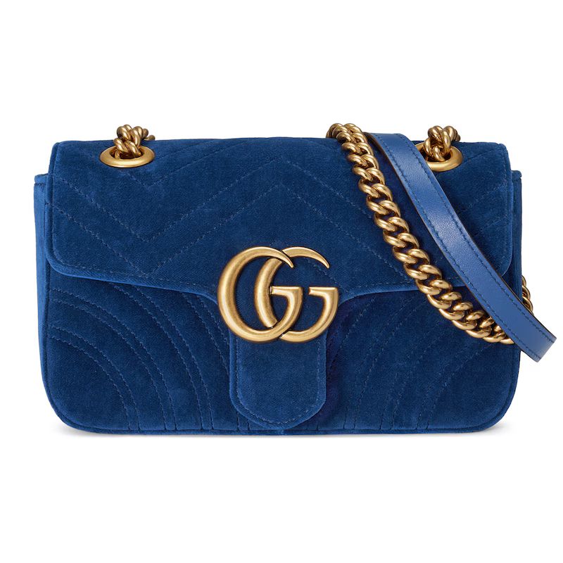 GG Marmont velvet mini bag | Gucci (UK)