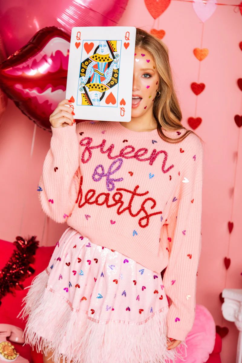 Queen of Hearts Sweater | Queen of Sparkles