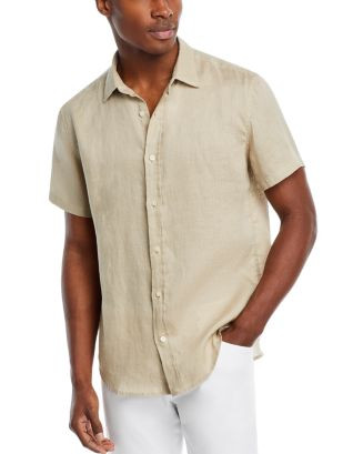 The Men's Store at Bloomingdale's Short Sleeve Linen Shirt - Exclusive  | Bloomingdale's Men | Bloomingdale's (US)
