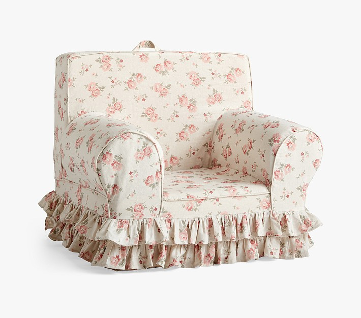 Kids Anywhere Chair®, Emily & Meritt Floral Ruffle | Pottery Barn Kids | Pottery Barn Kids