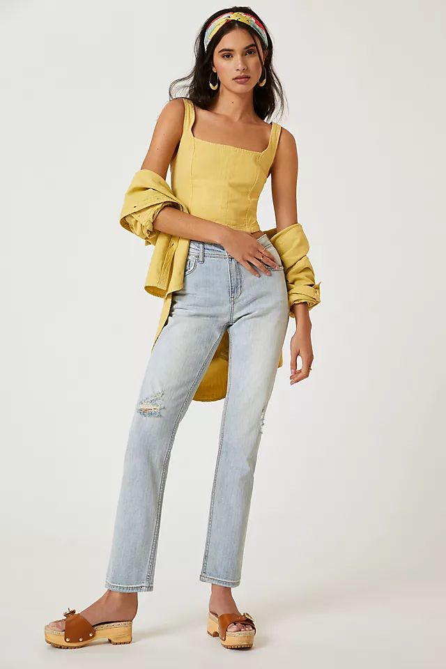 Pilcro Sustainable Slim Boyfriend Jeans | Anthropologie (US)