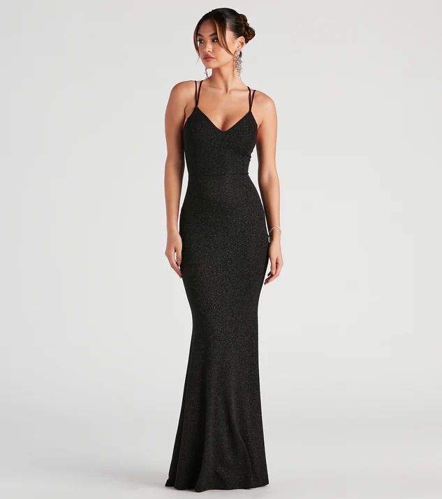 Rachel Formal Glitter Lace-Up Dress | Windsor Stores