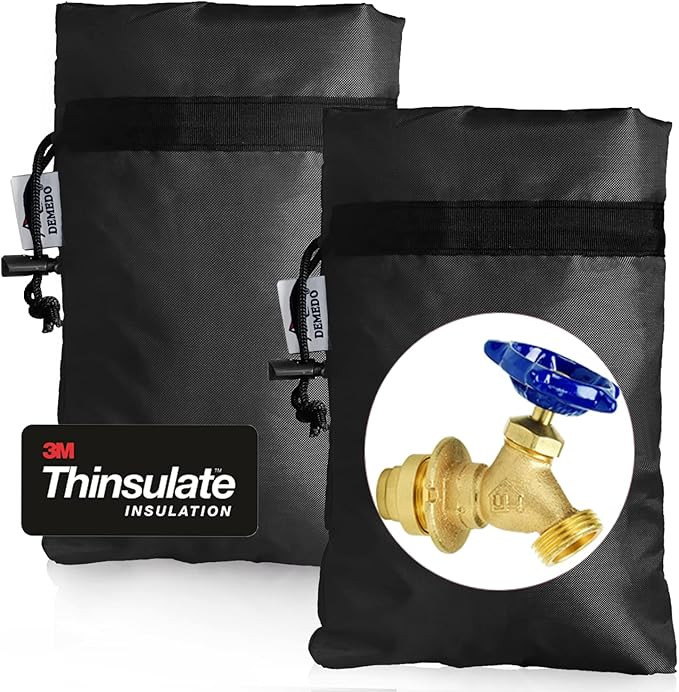 Enlarge Outdoor Faucet Cover for Winter Freeze Protection, 3M Thinsulate, 10”H x 6.3”W Hose B... | Amazon (US)