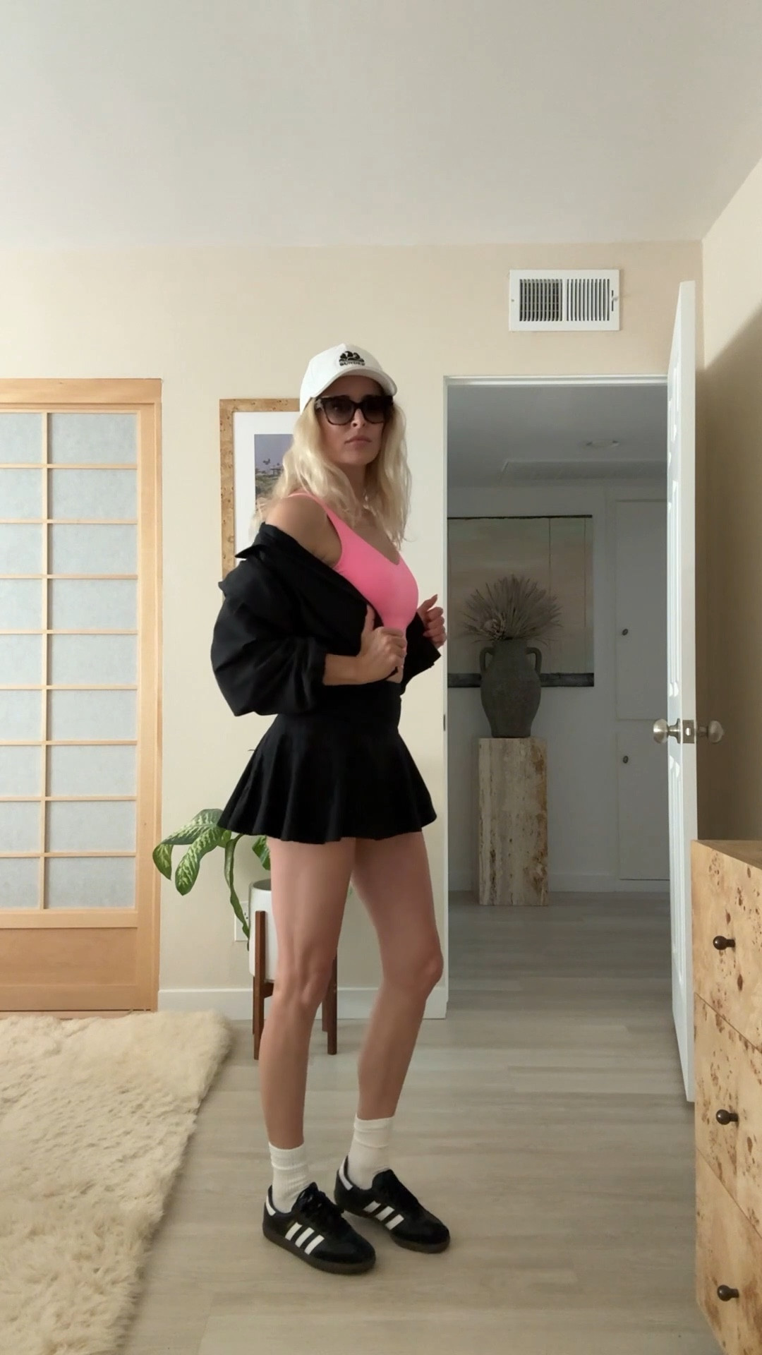 The cutest little tennis fit. 
skirt xs
top s
jacket s

#tennis #activewear #fitcheck #ootd

#LTKActive #LTKVideo #LTKFindsUnder100