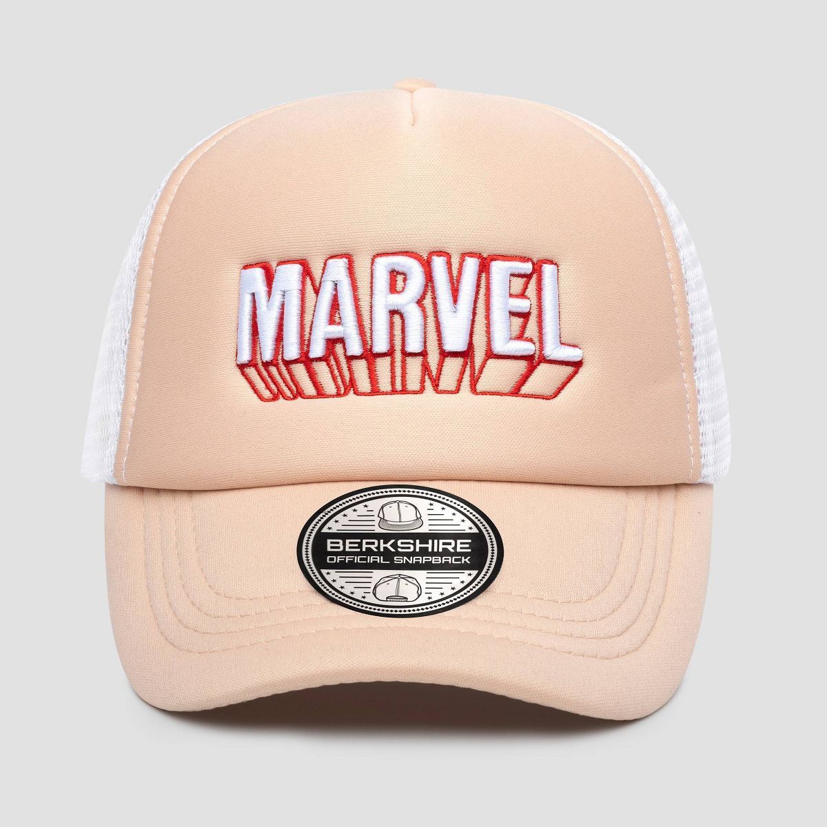 Men's Marvel Cotton Foam Trucker Baseball Hat - Cream | Target