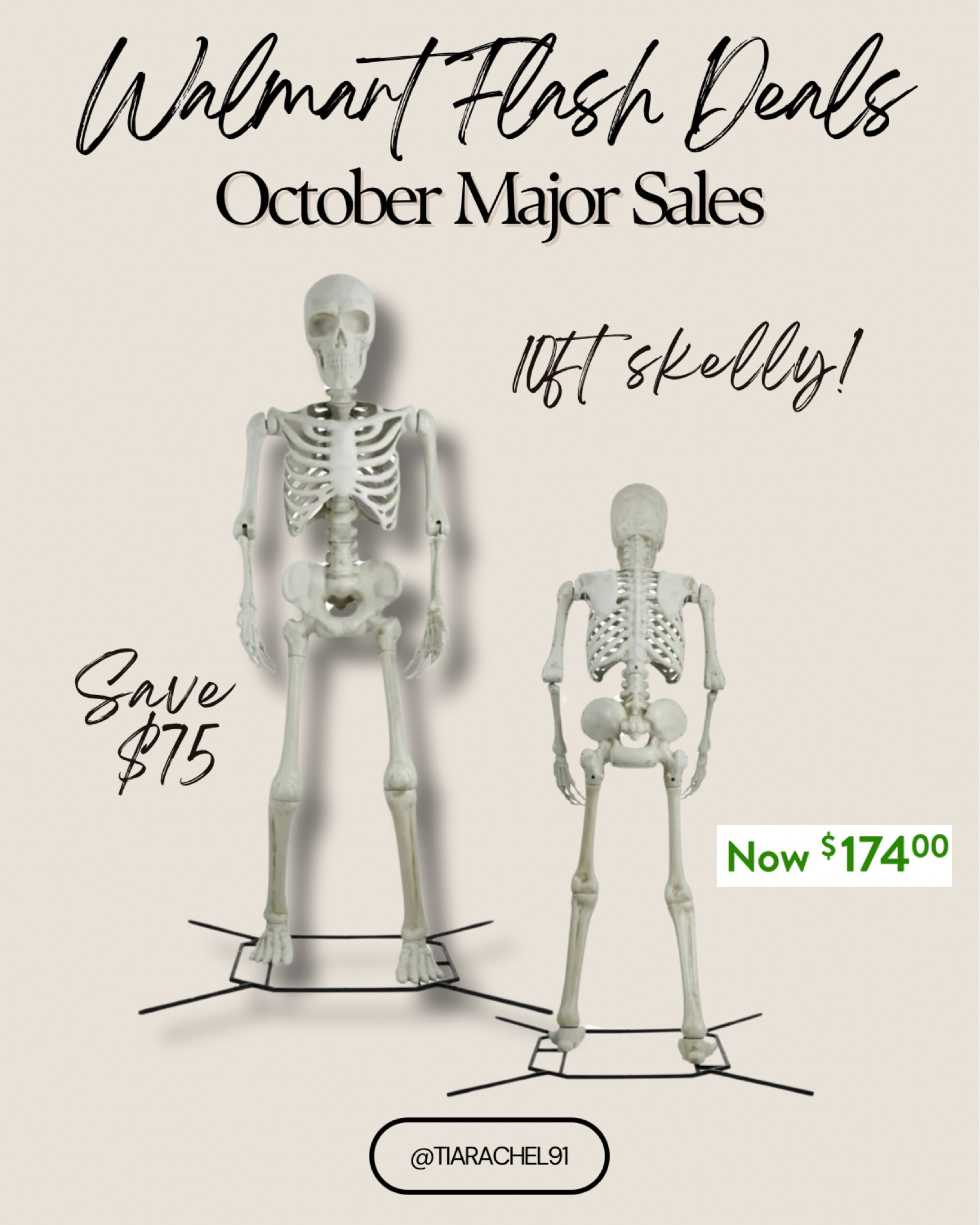 10ft skelly on major sale at Walmart! 💀

#LTKSeasonal #LTKHalloween #LTKSaleAlert