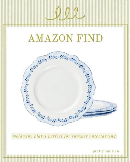 Blue and white plates, blue and white dinnerware - Amazon find 

#LTKparties #LTKhome