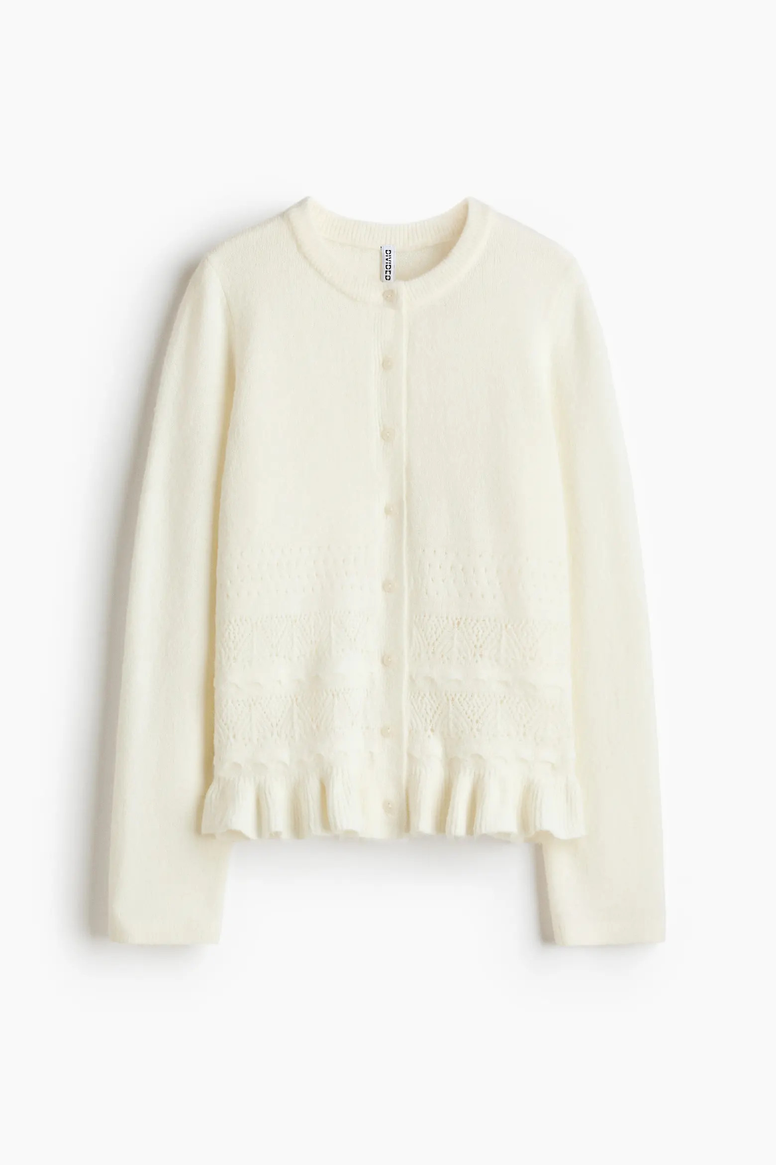 H&M Pointelle-knit Cardigan (Women) | Nordstrom | Nordstrom