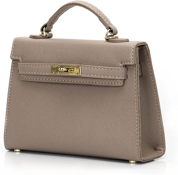 Women's Top Handle Satchel with Detachable Strap Ladies Designer Leather Crossbody Bag | Amazon (CA)