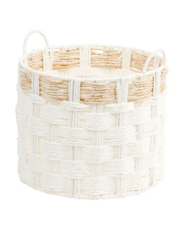 Paper Cord Round Basket | TJ Maxx