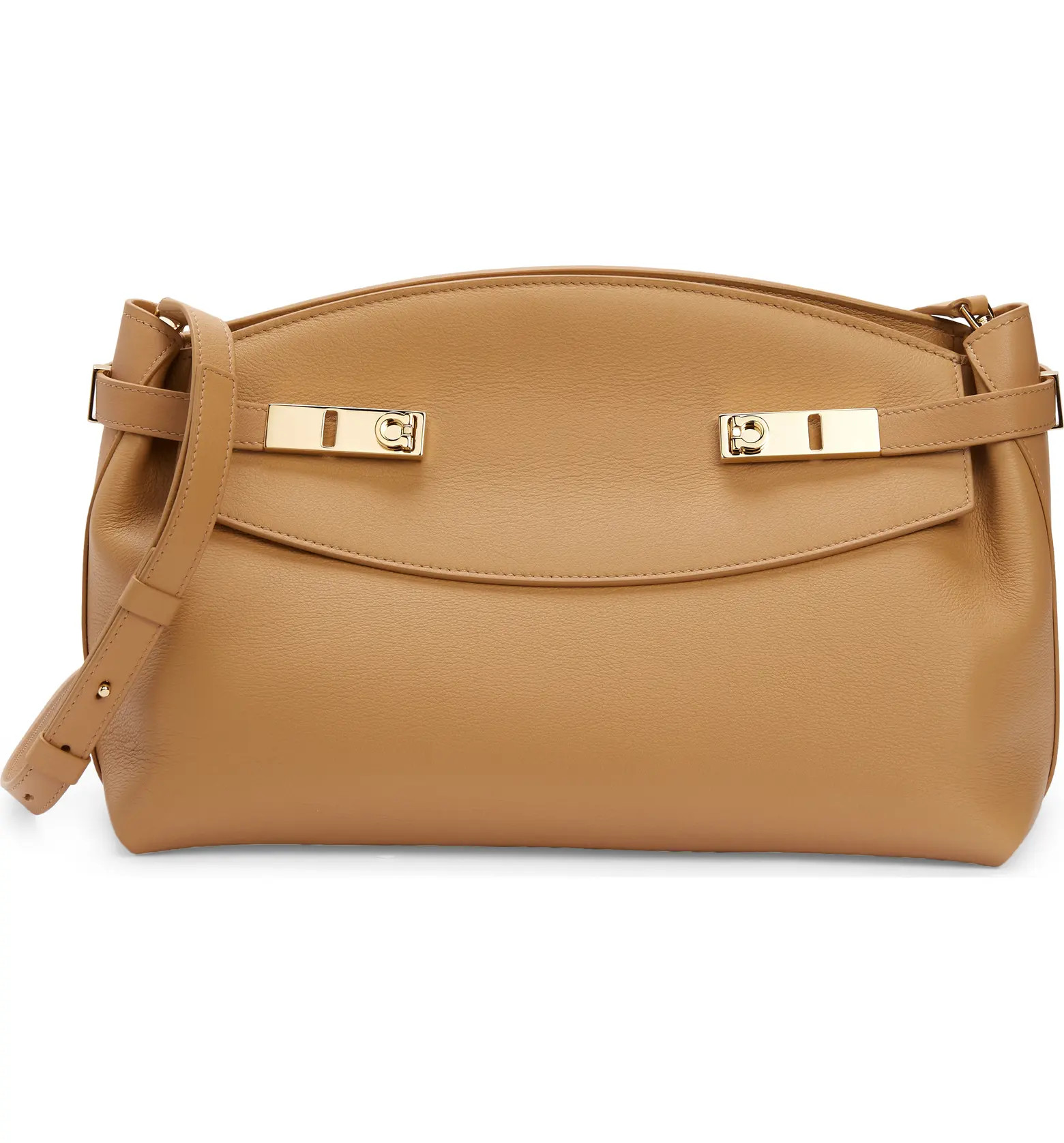 FERRAGAMO Large Hug Leather Shoulder Bag | Nordstrom | Nordstrom