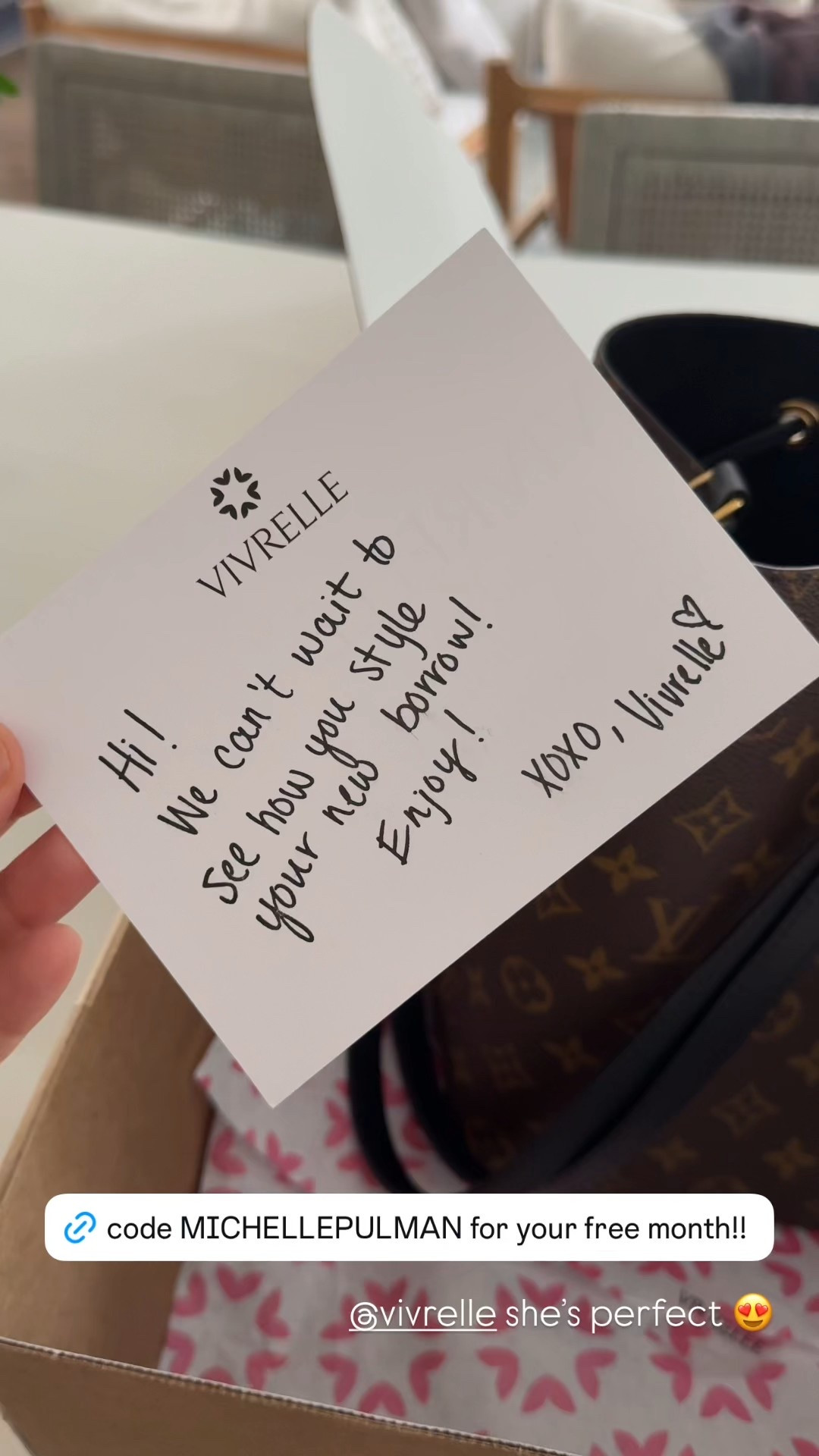 Absolutely obsessed with my latest horror from @Vivrelle!! I’ve been eying this bag for way too long and now it’s mine (for a month). How perfect?! Code MICHELLEPULMAN lets you try Vivrelle for free for a month! Borrow a designer bag or designer piece of jewelry for a month and have some fun!! 

#LTKselfcare #LTKSaleAlert #LTKootd