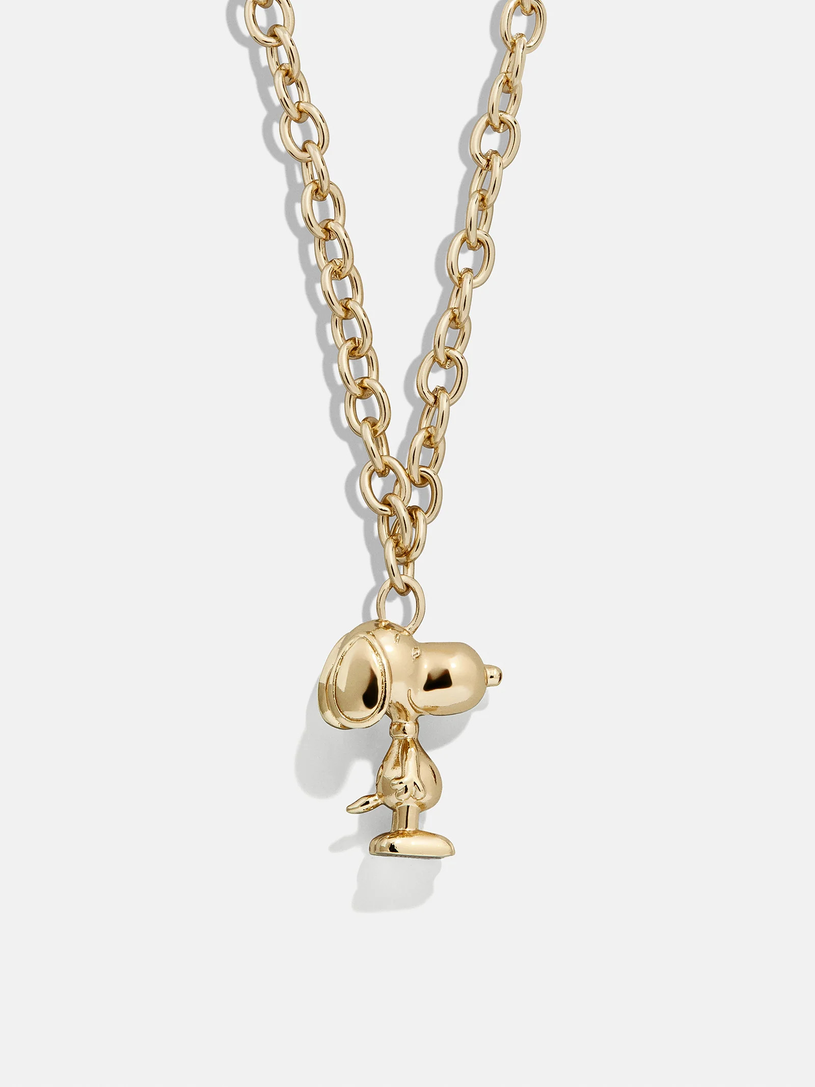 Peanuts Snoopy Pendant Necklace - Gold | BaubleBar