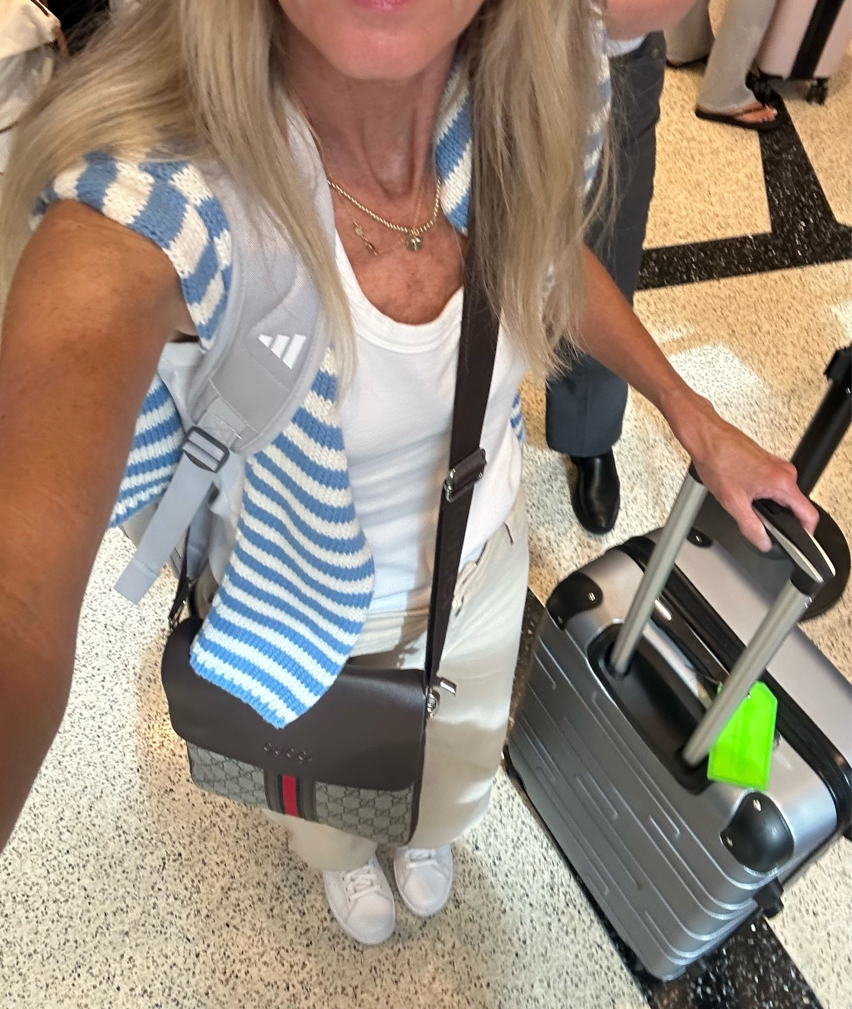 Easy & cute travel outfit 
This kakhi denim is stretchy & comfy for car rides or plane- I wear it with this best selling tank and can easily put a sweater over it when I get chilly🩵
Amazon prime sale

#LTKdayinmylife #LTKootd #LTKOver40