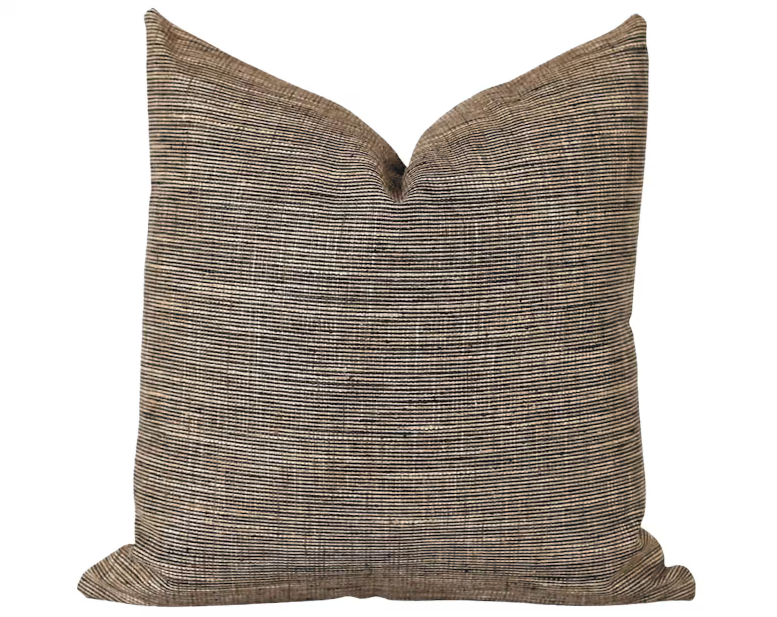 Tweed Pillow Cover, Brown Throw Pillow, Farmhouse Pillow Covers, Designer Pillow Cover, 18x18 Pil... | Etsy (US)