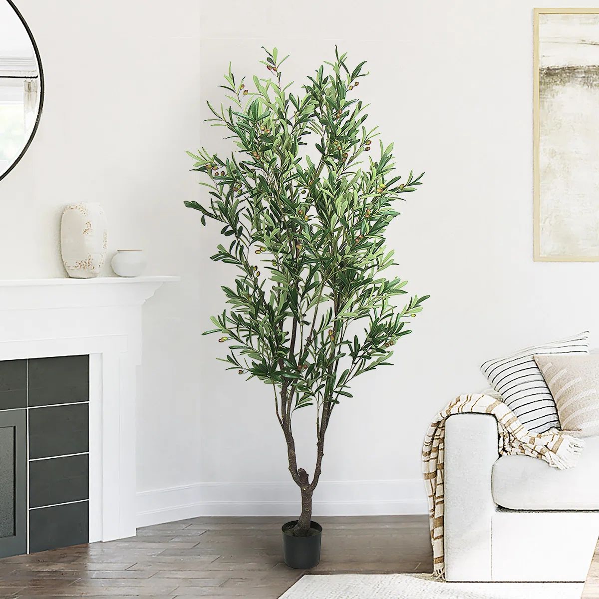 Greyleigh™ Faux Olive Tree Plant in Pot & Reviews | Wayfair | Wayfair North America