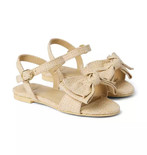 Straw Bow Sandal | Janie and Jack