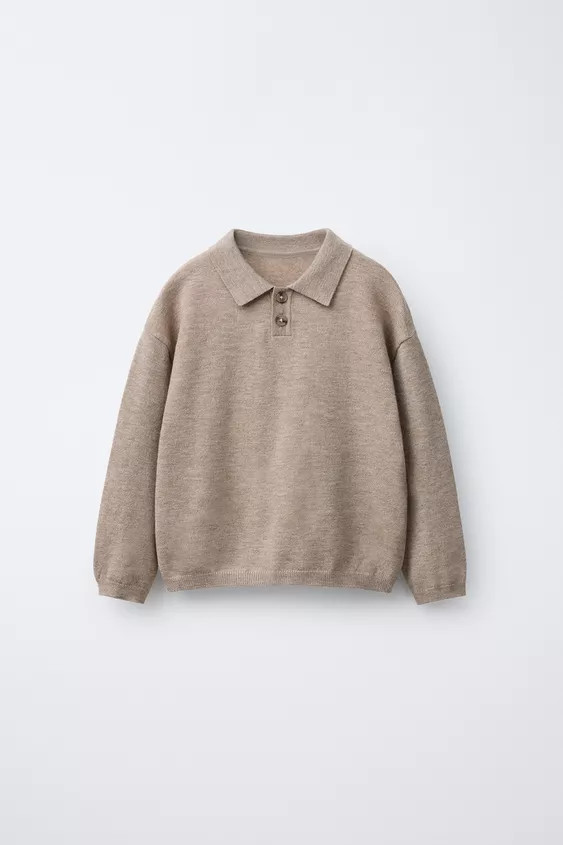 KNIT POLO SWEATER | Zara US