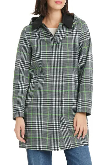 Kate Spade New York plaid short rain coat in Pop Glen Plaid at Nordstrom Rack, Size Medium | Nordstrom Rack