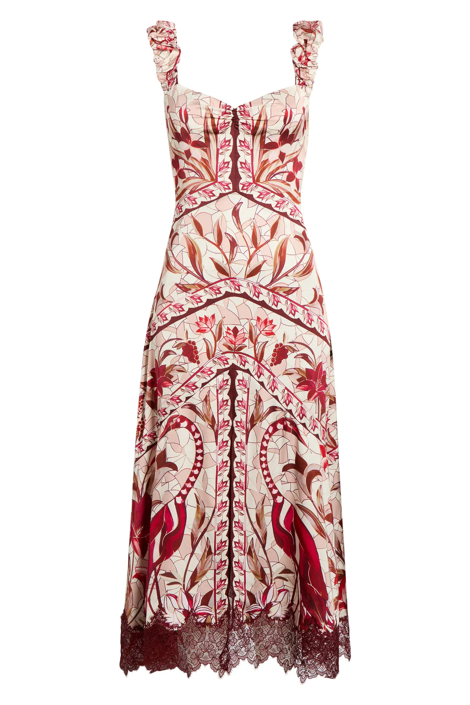 Stained Glass Lace Trim Maxi Dress (Women) | Nordstrom | Nordstrom