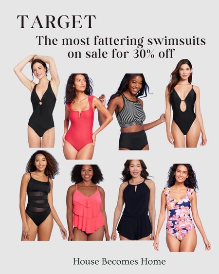 Target flattering swimsuits on sale for Target Circle Week!! 30% off!!!! 

#LTKSeasonal #LTKsalealert #LTKxTarget
