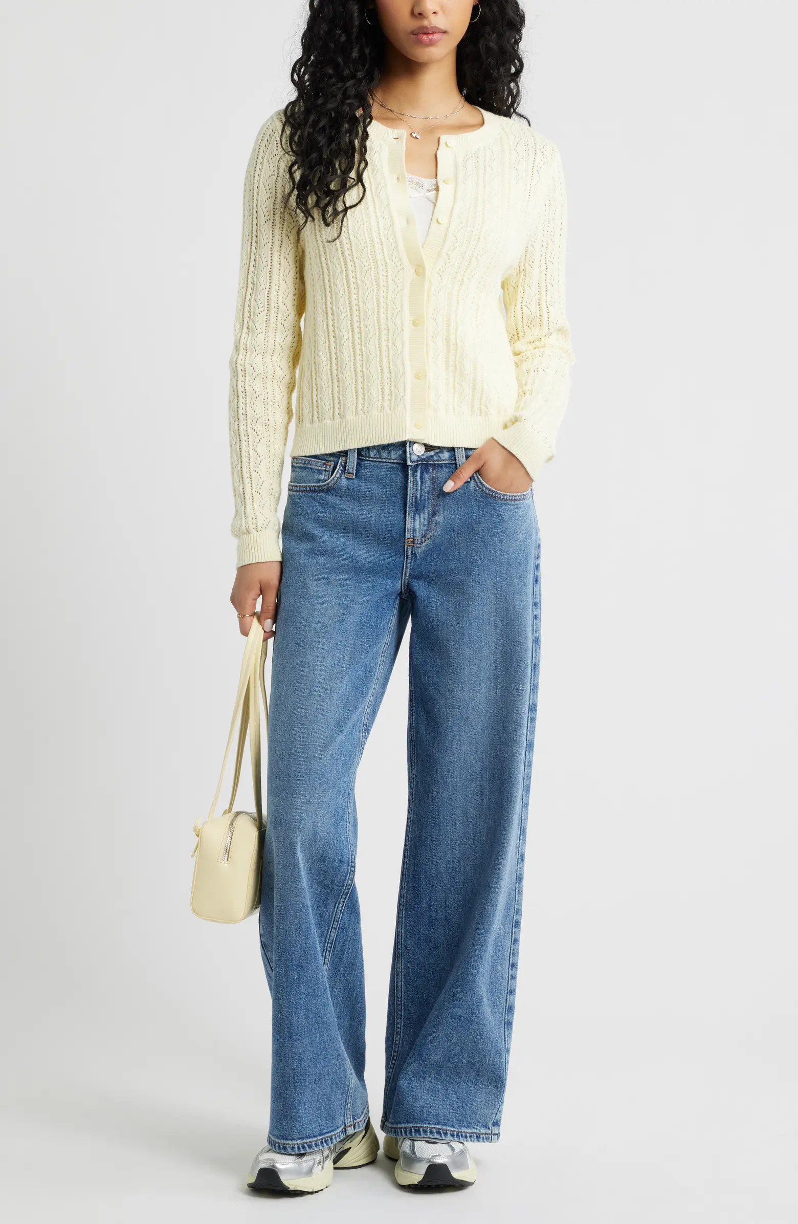 Pointelle Knit Cardigan | Nordstrom