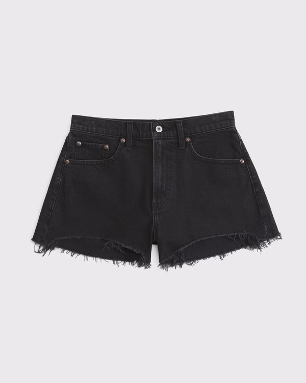 Curve Love High Rise Mom Short | Abercrombie & Fitch (US)