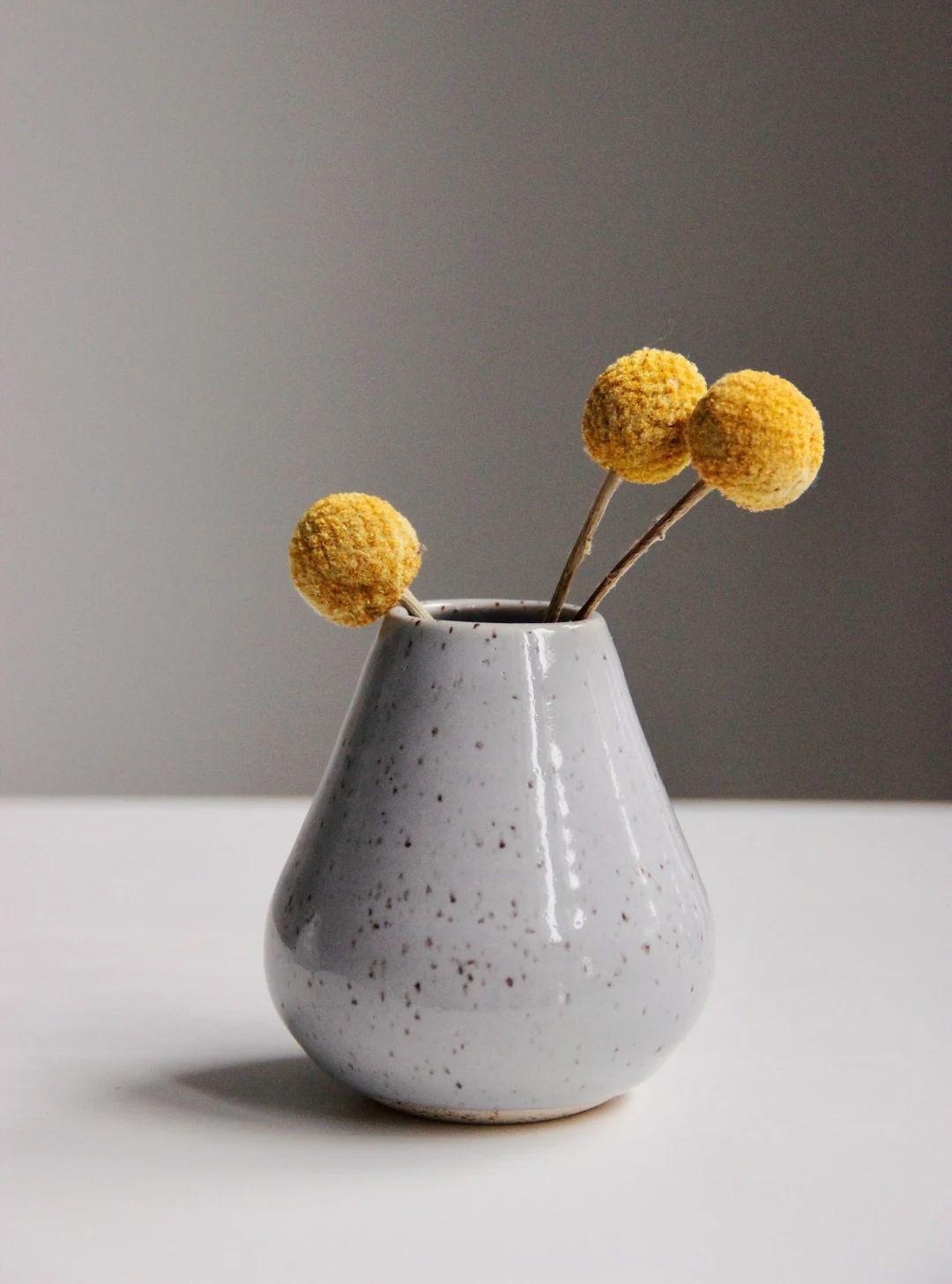 Handmade Ceramic Bud Vase Grey Vase Small Flower Vase - Etsy | Etsy (US)