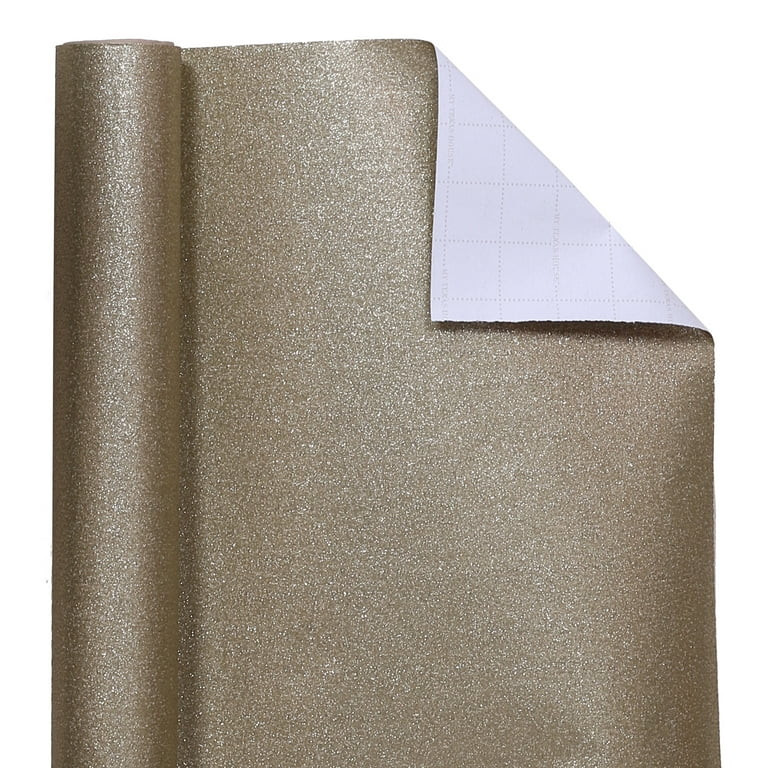 Gold Glitter Christmas Wrapping Paper, 18 Square feet Single Roll by My Texas House | Walmart (US)