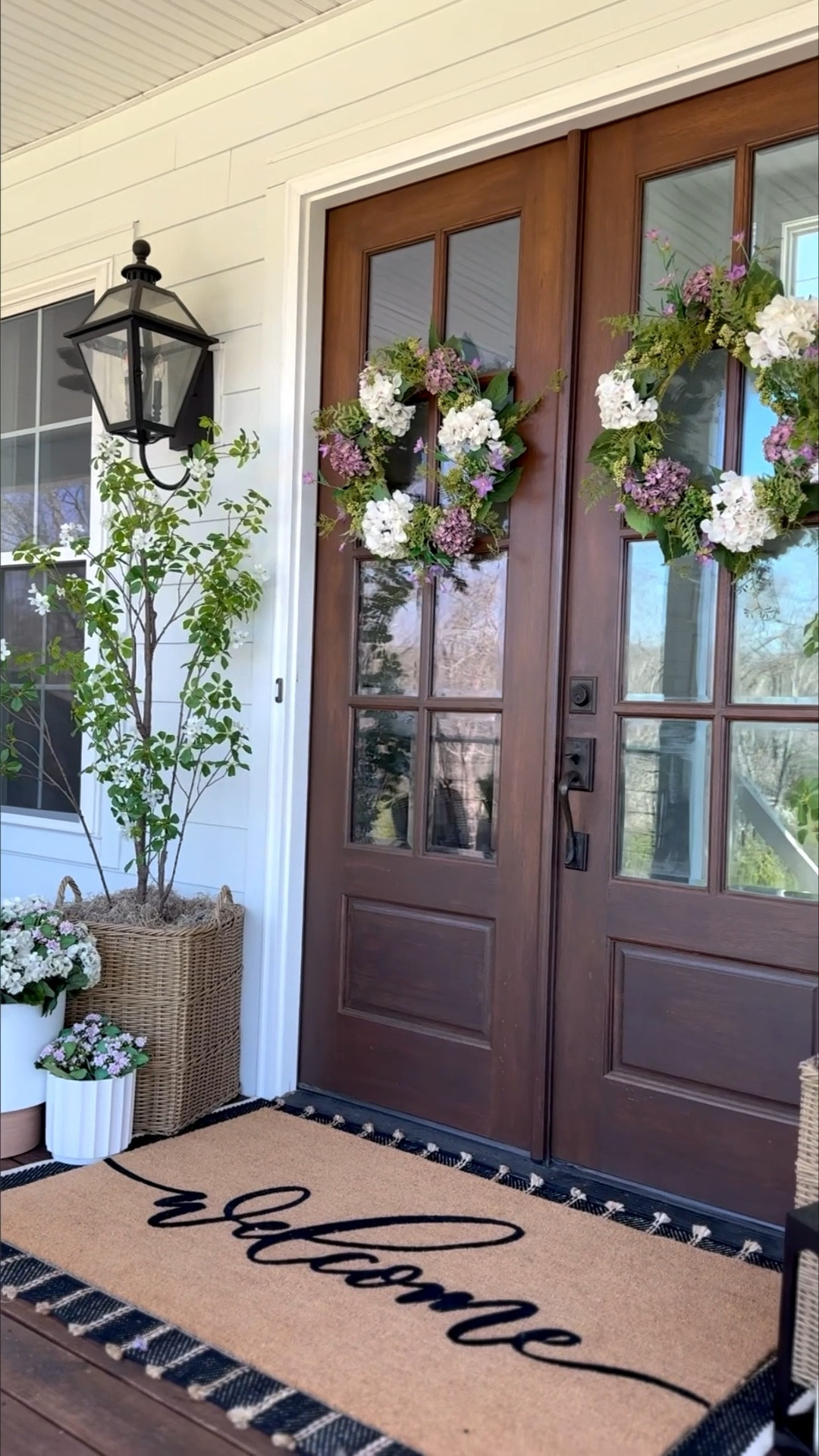 After a rough ice storm in Nashville, the weather this week has me ready for spring and I’m already thinking about getting my front porch decorated! I’ll be sharing some inspiration from previous years all week long so don’t miss it! 

I always start with a large rug and doormat. Then, I add in faux trees and flowers in a variety of pretty planters and baskets and top it off with wreaths! 

#LTKSaleAlert #LTKHome #LTKSeasonal