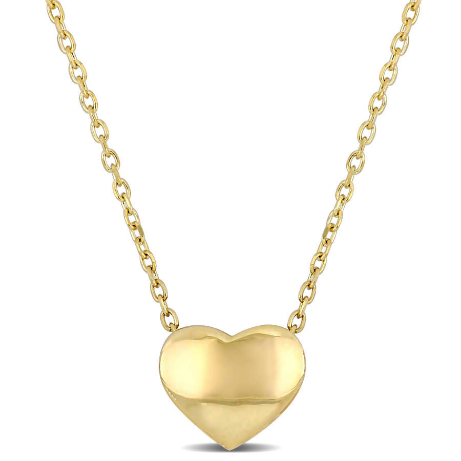 AMOUR Classic Heart Necklace In 10K Yellow Gold | Jomashop.com & JomaDeals.com