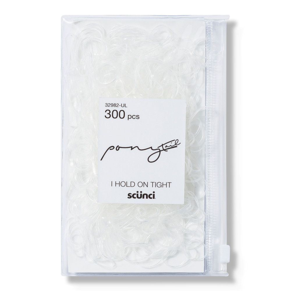 Scunci Mixed Size Rubber Bands - Clear | Ulta