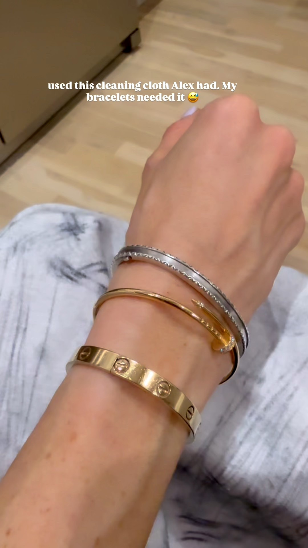 Linking silver bracelet and polishing cloth 

#LTKFindsUnder100 #LTKFindsUnder50