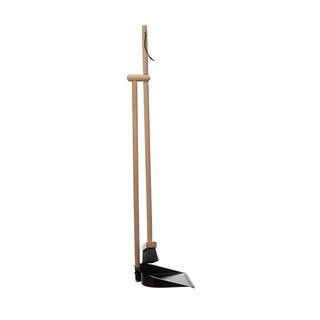 Hello Honey® Natural & Black Beech Wood Broom & Standing Metal Dust Pan Set | 10" x 11" x 38.5" | Michaels® | Michaels Stores