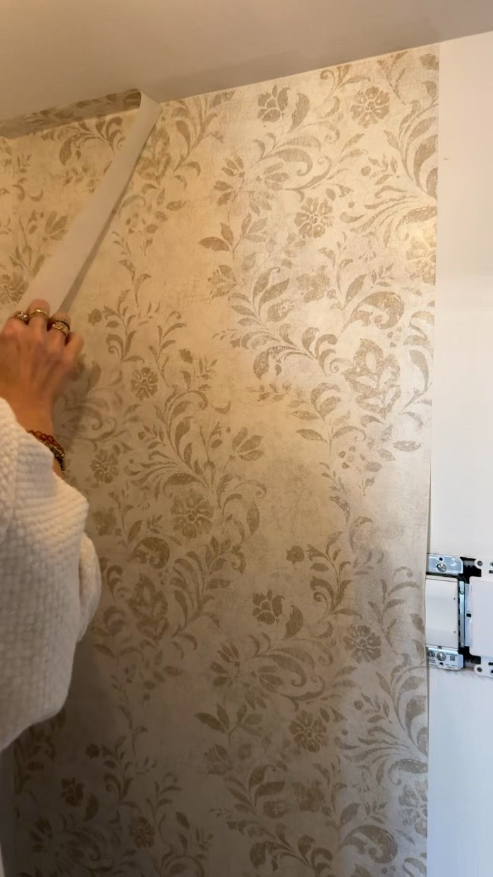 We decided to use some of our leftover pre-pasted wallpaper from @homedepot to dress up our oversized closet to make it feel more cohesive with the rest of our home. 

#LTKStyleTip #LTKHome