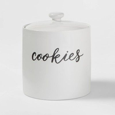 Stoneware Cookie Jar White - Threshold&#8482; | Target