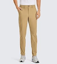 CRZ YOGA Men's All Day Comfy Golf Pants - 30"/32"/34" Quick Dry Lightweight Work Casual Trousers ... | Amazon (US)
